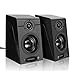 USB Powered Computer Speakers, Wired Stereo Desktop Bookshelf Laptop Speakers with Volume Control Ideal for Notebook, Laptop, PC, Desktop Tablet