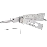 Automotive Hook Pick Tool Set – Precision Seal Puller & Remover SC4, Heat-Treated Carbon Steel 2-in-1 Hook Pick Tool, Profess