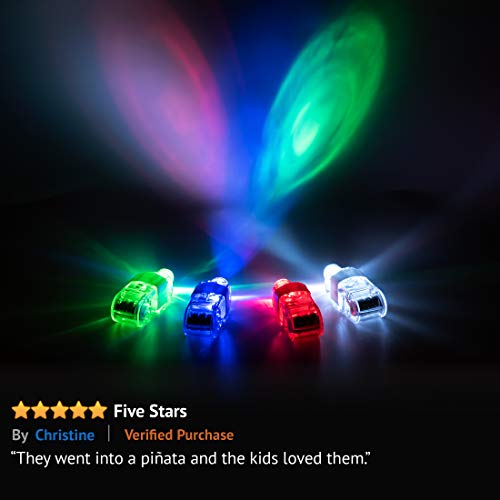 image for PartySticks Light Up Rings LED Finger Lights 100pk – Glow Rings Bulk