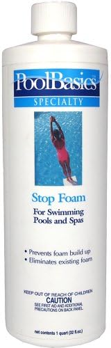 Pool Basics 2407PB Stop Foam for Swimming Pools, 1-Quart