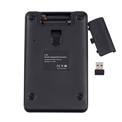 I Focus 2 in 1 Wireless Numeric Keypad with Calculator Function, USB