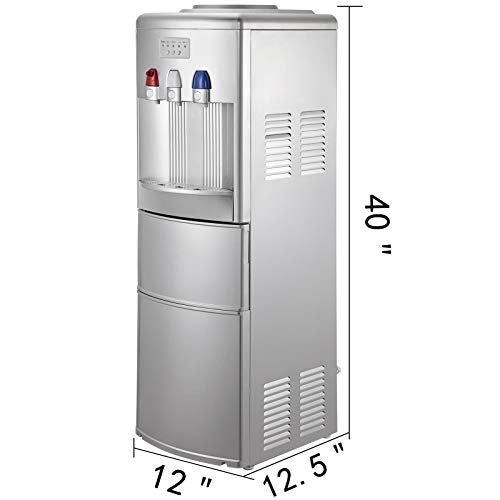 VBENLEM 2 in 1Water Cooler Dispenser with Built in Ice Maker Machine
