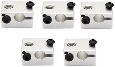 Mercurry Aluminum E3d V6 Heat Block For Makerbot 3D Printer Extruder(5pcs)