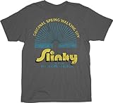 Slinky Spring Walking Toy Gray Adult T-Shirt Tee