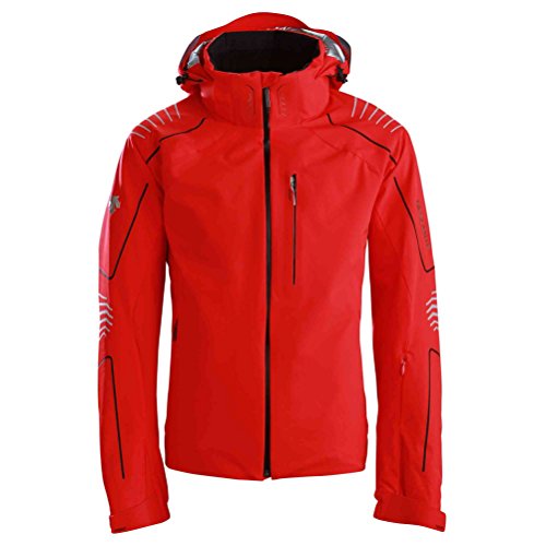 Buy Descente Baron Mens Insulated Ski Jacket Medium Electric Red Online