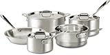 All-Clad 7100-7 Master Chef 2 MC2 Stainless Steel Bi-Ply Bonded Cookware Set, 8-Piece, Silver