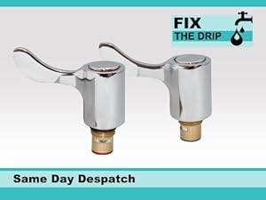Tap Reviver Bath/Basin Conversion Kit Handles Hot & Cold Chrome Metal Pair ~5060966972396 01c Mp - View #5