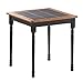 Boraam 70005 Square Tile Top Table, 30-Inch, Black/Cherry