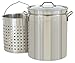 Bayou Classic 62-qt Stainless Stockpot with Basket primary