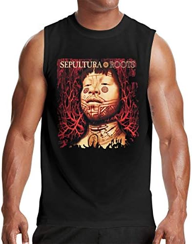 TERESAWATKINS Sepultura Roots Cotton Ment Shirt Sleeveless Cool Mans Tees Black