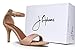 J. Adams Dove Ankle Strap Womens Stiletto For Women Sexy - Open Toe Strappy Heels, Wedding Shoes For Bride, Summer Heels and Bridal Shoes