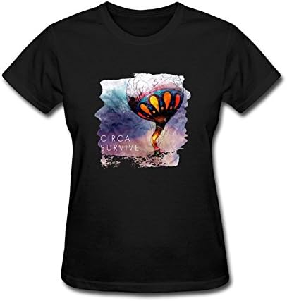 FUSHUOSHIRTW Women's Circa Survive T-shirt Size M Black