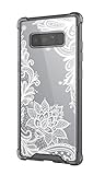 Galaxy Note 8 Case,Cutebe Shockproof Hard PC+ TPU Bumper Case Scratch-Resistant Cover for Samsung Galaxy Note 8 2017 Release Lace Flower