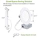 12 Pack 6 Inch LED Recessed Lighting with Junction Box, Wet Rated, 12W= 100W, 4000K Neutral White, 900lm Dimmable Wafer Light, Canless Soffit Lighting for Shallow Ceiling, ETL