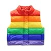 Mud Kingdom Schattig klein meisje puffer vest jas regenboog