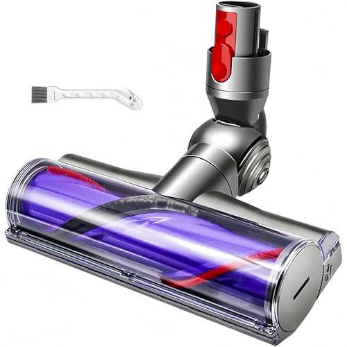 Brush Head for Dyson V7 V8 V10 V11 V15 Vacuum Cleaner Electric Rotary Brush Replacement for Dyson SV10 SV11 SV12 SV14 SV17 SV28 SV47 Motorhead Turbine Tip for Carpets, Parquet and Hard Floors