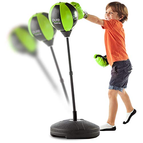 Pure Boxing Punch and Play Punching Bag for Kids - Green