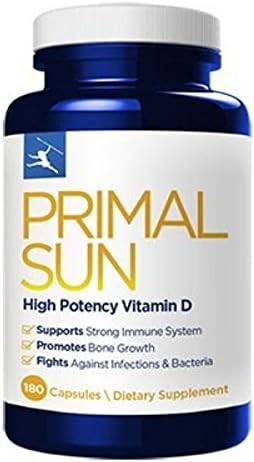 Primal Blueprint Primal Sun1 - High Potency Vitamin D, 180 Count