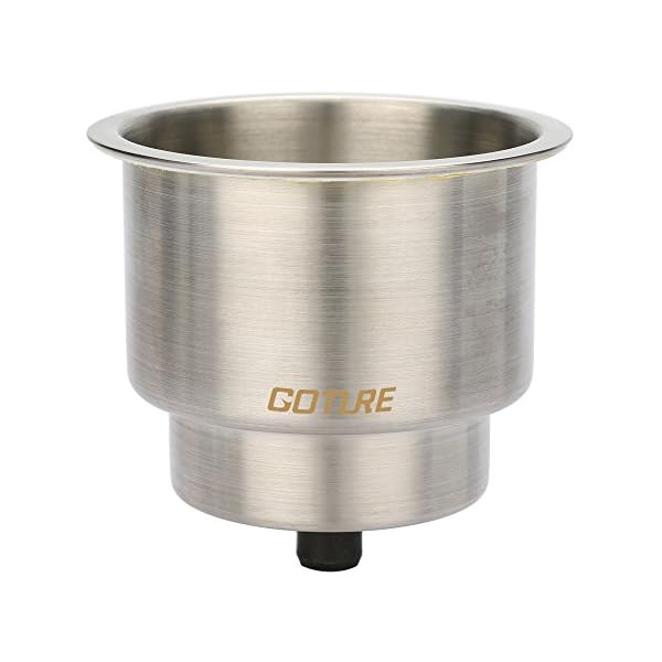 Shelure-Stainless-Steel-Cup-Drink-Holder-with-Drain-Marine-Boat-RV-Camper-Rod
