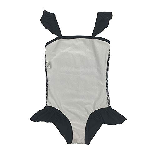 Xplanet Baby Toddler Girl Ruffle Swimsuit-One Piece Swimwear Infant Sunsuits Bathing Suits (1-2T, Boss Black)