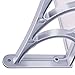 VIVOHOME Polycarbonate Window Door Awning Canopy Grey 40 Inch x 80 Inch