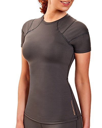 Tommie Copper Women s Pro-Grade Shoulder Centric Support Shirt, Slate Grey, Large
