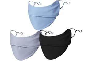 Ligart UV Face Mask Washable Reusable Exercise Breathable Sun Protection Golf Sports Face Mask for Women