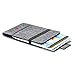 VBAX RFID Minimalist Slim Wallet for Men and Women, Holds Up to 12 Cards, Cash, Key Thin and Lightweight Credit Card Holder, Grey Ballistic Nylon