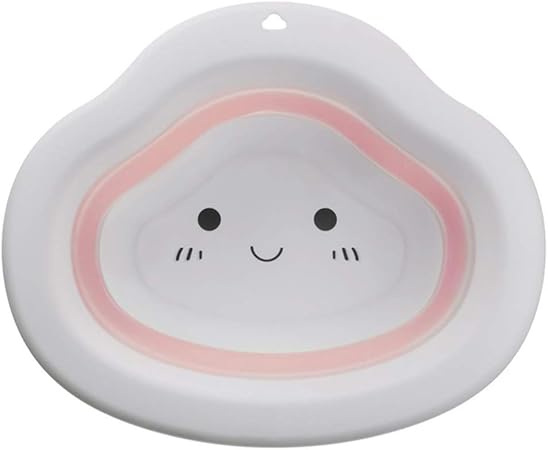 Xzante Lavabo Plegable Para Ni Os Lavado Del Culo Para Bebe Lavabo Para Bebe Portatil Ba Era A Prueba De Roturas De Plastico Lavabo De Pie Cara Azul Higiene Y Cuidado Palanganas