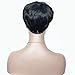 AIWEISE Human Hair Short Bob Wigs Short Pixie Cut Wigs Layered Cut Wig for Black Women