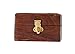 Fine Rosewood Jewelry Trinket Box Keepsake Organizer Handcrafted with Floral Carvings, 4 x 4 inches
