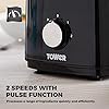Tower-T18007BLK-Food-Processor-and-Blender-with-2L-Mixing-Bowl-18L-Jug-2-Speed-Settings-and-Pulse-Function-750W-Black-Plastic Tower T18007BLK Food Processor and Blender with 2L Mixing Bowl, 1.8L Jug, 2 Speed Settings and Pulse Function, 750W…