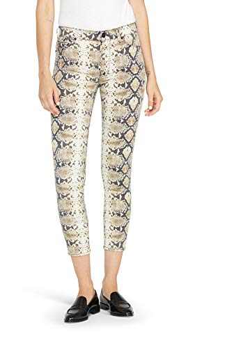 Hudson Women's Barbara High Rise Super Skinny Ankle Jean, Tan Python, 31