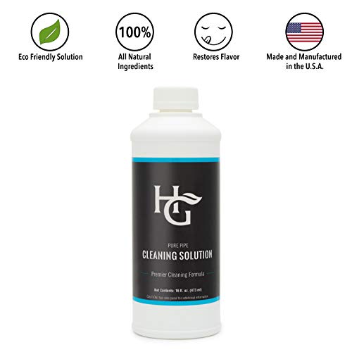 Herb Guard Pure Pipe Natural Cleaning Kit - Comes with Brush, Cloth and Pipe Cleaners. 100% All Natural Cleaning Solution Kit for Your Glass, Pipes, Rigs, Bowls