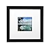 Golden State Art, Smartphone Instagram Frames Collection, 8x8-inch Square Photo Wood Frame with White Photo Mat & Real Glass for 4x4 Photo, Black