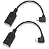 Cable Matters Micro-USB 2.0 On-The-Go (OTG) Adapter 6-Inch, Black, Pack of 2