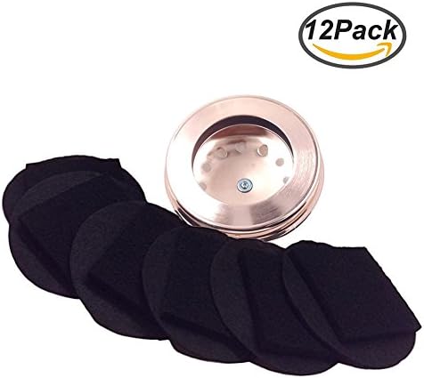 (12 Pack)Compost Bin Replacement Filters For Stainless Steel Compost Keeper ,6 Round and 6 Square