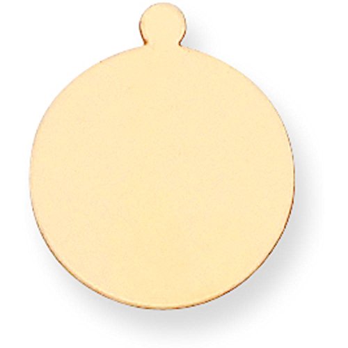 14K Gold Round Stamping Disc 0.018