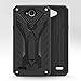 Zizo Static Series Compatible with LG X Charge Case Military Grade Drop Tested with Built in Kickstand LG X Power 2 LV7 Case Black
