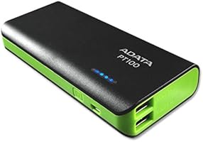 ADATA APT100 - Bater&iacute;a de 10000 mAh, negro y verde