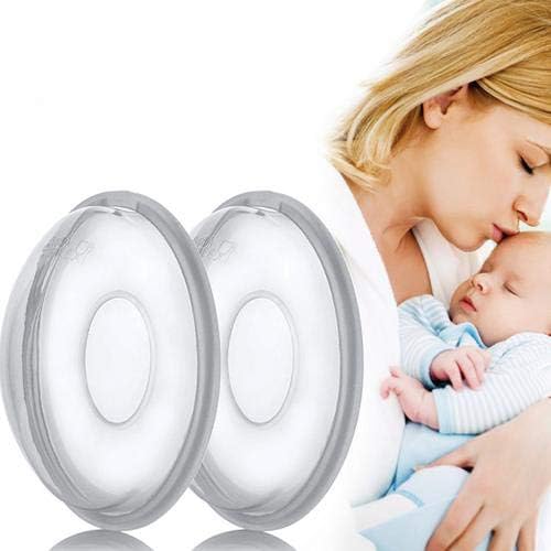 2 Pack Breast Correcting Shell Nursing Cup Milk Saver Protect Sore Nipples for Breastfeeding Collect Breastmilk for Nursing Moms Anti-Overfill Breast Pad,Soft Flexible Reusable Silicone Material