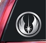 Star Wars Jedi Order Vinyl Decal Sticker (4 Inch, Shiny Chrome)