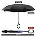 MY'S Folding Reverse Double-Layer Inverted Umbrella Cars Reversible Self-Standing & C-Shape Umbrella Waterproof UV Proof Windproof Outdoor Travel Umbrella Easter Promotion! (Bright Stars)