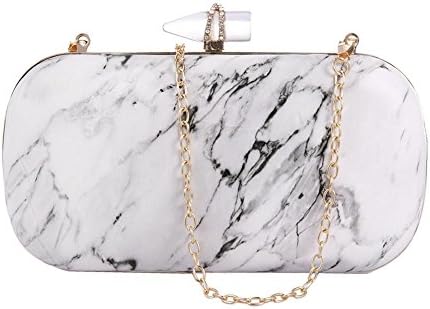 HOSPORT Women Evening Bags Marble Stone Clutch Multi-Purpose Crossbody Bag