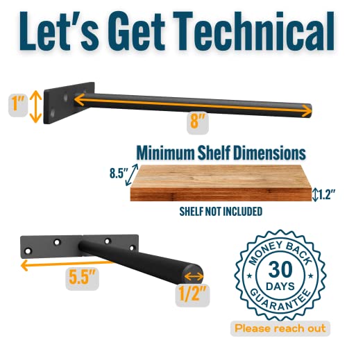 EVALD The Heavy Duty Floating Shelf Bracket Heavy Duty Floating Shelf