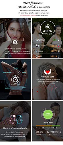 TOP-MAX Fitness Tracker, Smart Watch Activity Tracker Smart Wristband Sport Watch with Blood Pressure & Health Sleep Monitor, Calorie Counter, Pedometer Waterproof HR for Women Kids iPhone Android