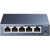 TP-Link 5 Port Gigabit Ethernet Network Switch | Ethernet Splitter | Sturdy Metal w/ Shielded Ports | Life Time Warranty| Plug-and-Play | Traffic Optimization | Unmanaged (TL-SG105)