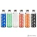 Pratico Kitchen Glass Bottle Silicone Sleeves for Epica, Hydro Flask, Estilo, & Similar Vacuum & Glass Bottles, 6 Pack Multicolor