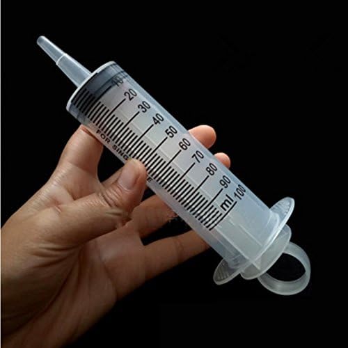 ANZYDEAL pc 60ml 100ml 150ml Reusable Big Large Hydroponics Plastic Nutrient Sterile Health Measuring 100ml Syringe Tools