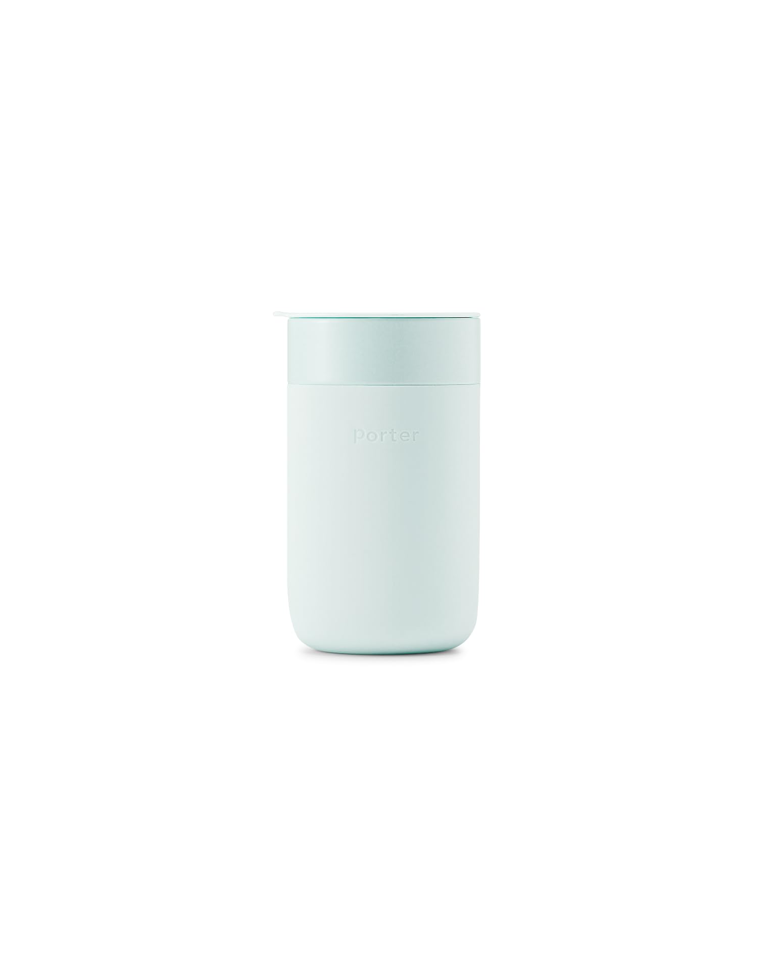 Photo 1 of W&P Porter Ceramic Mug w/ Protective Silicone Sleeve, Mint 16 Ounces | On-the-Go | No Seal Tight | Reusable Cup for Coffee or Tea | Portable | Dishwasher Safe